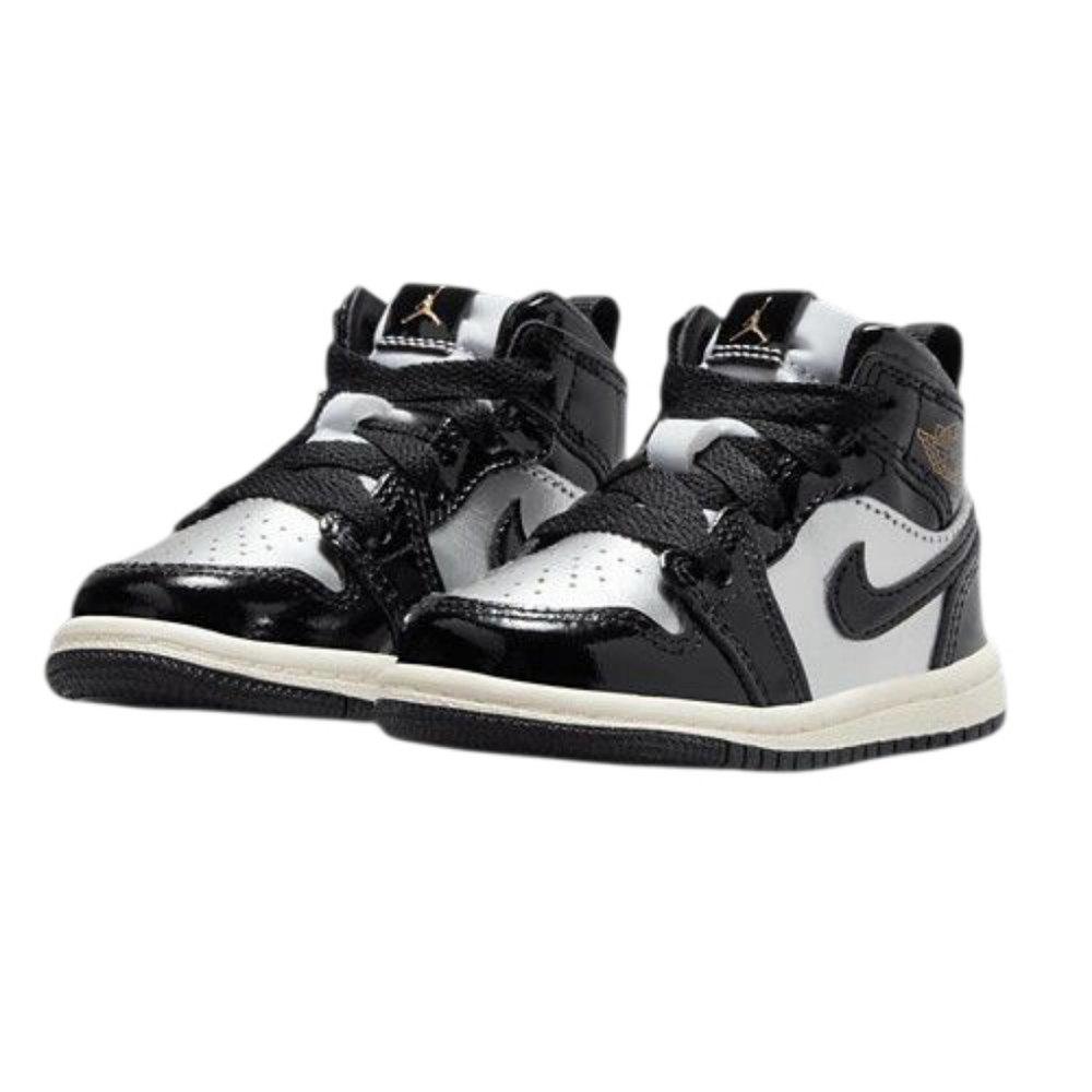 Children's Air Jordan 1 Retro High OG (TD)Black Grey White Size 9c BNIB